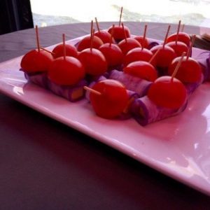 pic de conté, radis, tomate