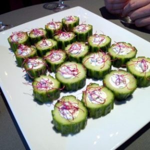 puit de concombre au fromage frais
