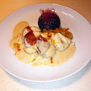 Lotte au chorizo... Monkfish with chorizo