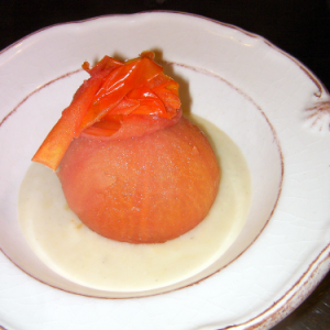 Tomate farcie comme dans le Sud-ouest au canard confit