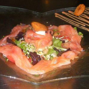 Salade de saumon fumé maison