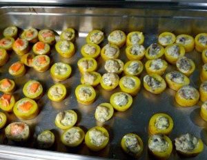 Patate party : escargot, grenouille, saumon, champignon...