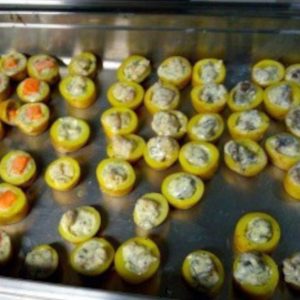 Patate party : escargot, grenouille, saumon, champignon...