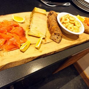 Foie gras et saumon fumé le tout maison / Foie gras and smoked salmon all homemade