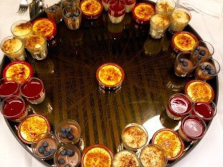 Assortiment de desserts cocktails en verrine